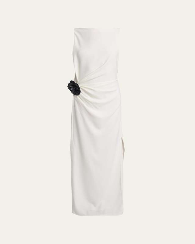 Indria Matte Double Crepe Dress